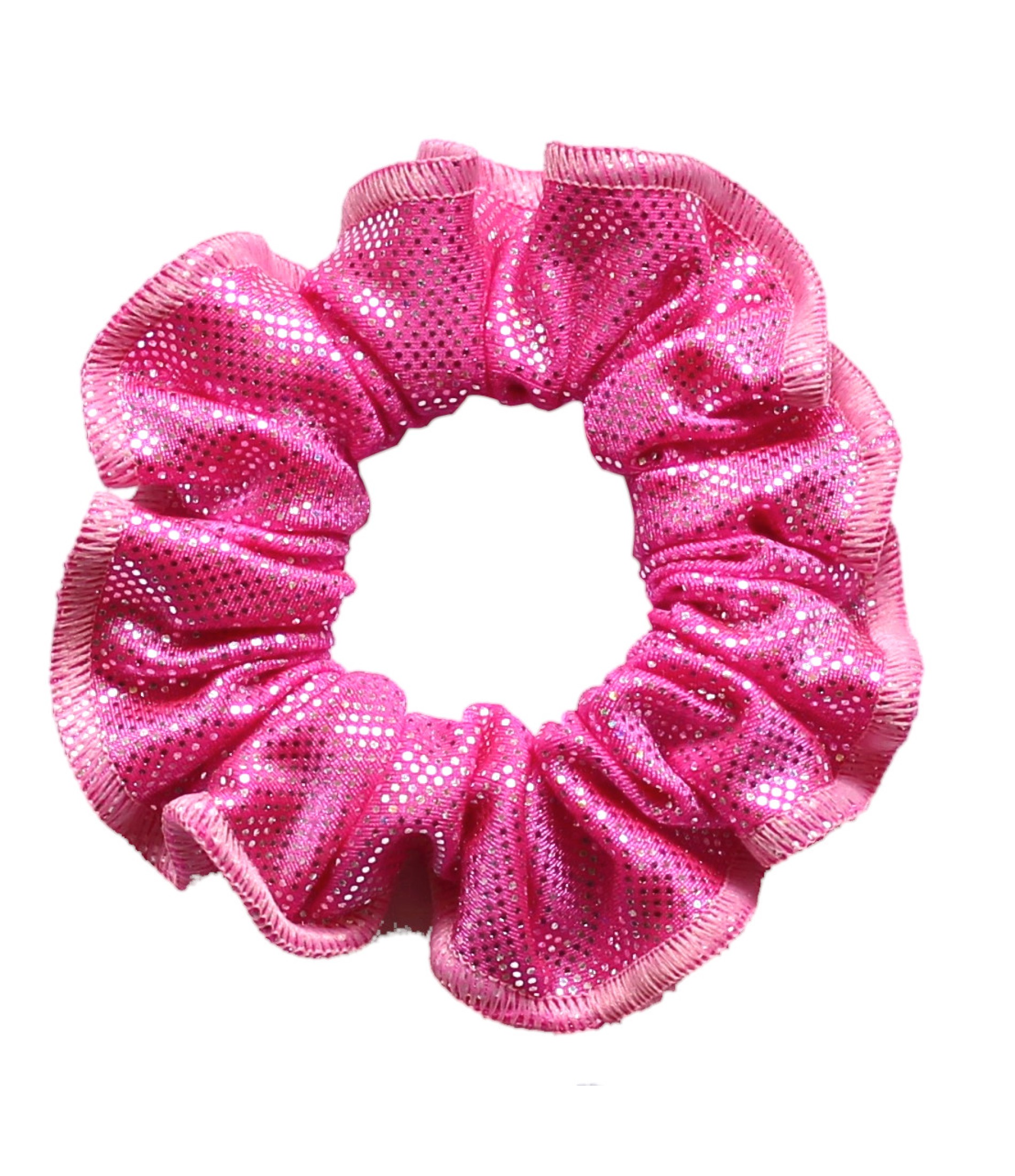 Hairscrunchie, hair tie, light pink glitter